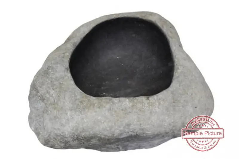 Product image of the product “Round Planter made from Riverstone. Dia approx 70-75. Height 36-40 ”